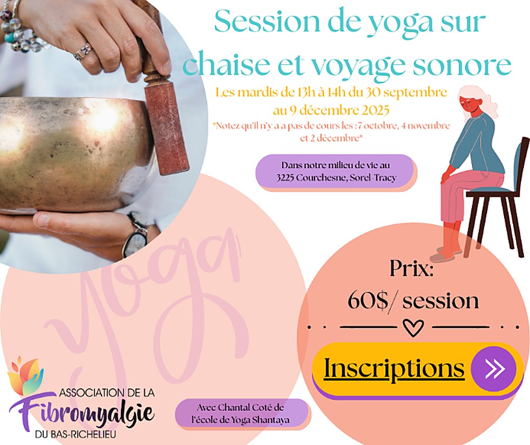 Yoga sur chaise et voyage sonore