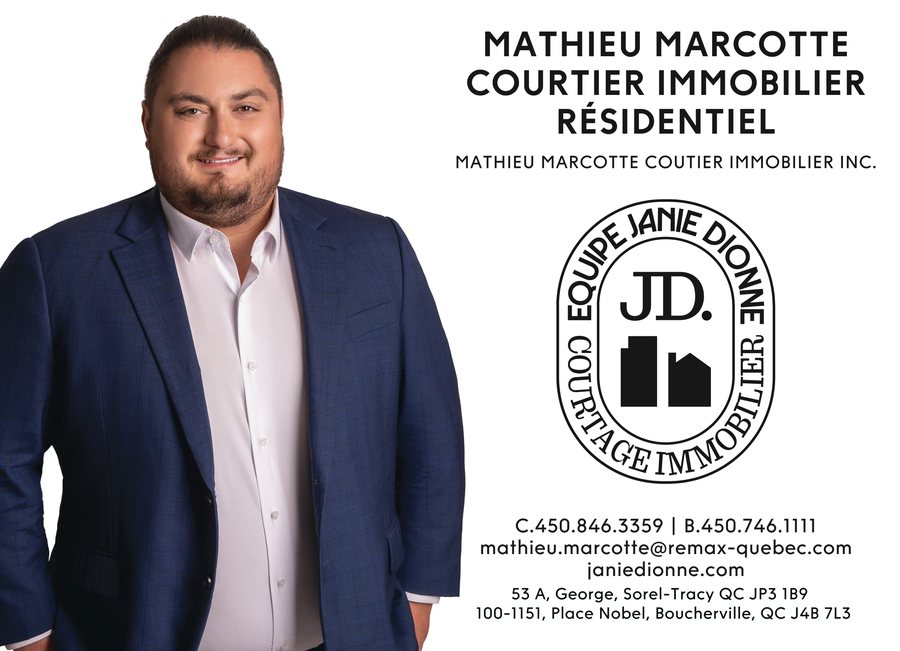 Mathieu Marcotte, courtier immobilier résidentiel